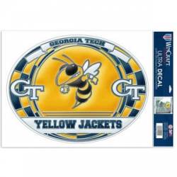 Georgia Tech Yellow Jackets - Stained Glass 11x17 Ultra Decal