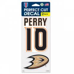 Corey Perry #10 Anaheim Ducks - Set of Two 4x4 Die Cut Decals