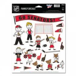 Ottawa Senators - 8.5x11 Family Sticker Sheet