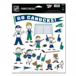 Vancouver Canucks - 8.5x11 Family Sticker Sheet