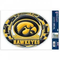 University Of Iowa Hawkeyes - Stained Glass 11x17 Ultra Decal