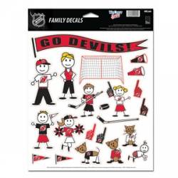 New Jersey Devils - 8.5x11 Family Sticker Sheet