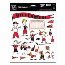 Calgary Flames - 8.5x11 Family Sticker Sheet
