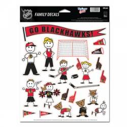 Chicago Blackhawks - 8.5x11 Family Sticker Sheet