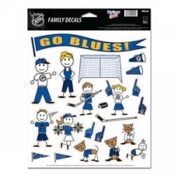 St. Louis Blues - 8.5x11 Family Sticker Sheet