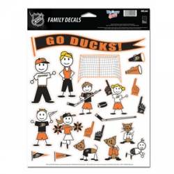 Anaheim Ducks - 8.5x11 Family Sticker Sheet