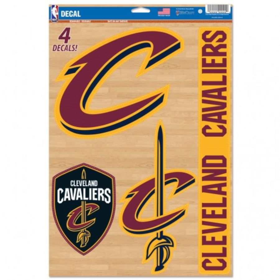 Cleveland Cavaliers Shield - Set of 4 Ultra Decals at Sticker Shoppe