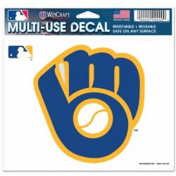Milwaukee Brewers Retro Glove - 5x6 Ultra Decal