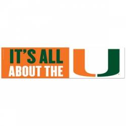 It's All About The University Of Miami Hurricanes - 3x4 Ultra Decal