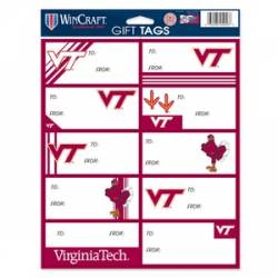 Virginia Tech Hokies - Sheet of 10 Gift Tag Labels