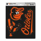 Baltimore Orioles - Set Of 3 Sticker Sheet