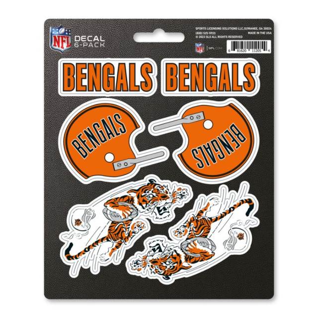 Retro Vintage Bengals Typography - Cincinnati Bengals - Sticker