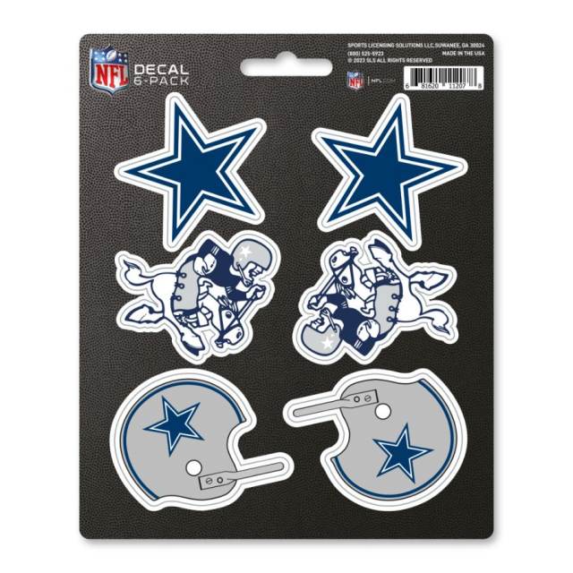 Dallas Cowboys 5x7 Multi Pack Decal Sheet