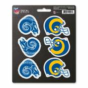 Los Angeles Rams Retro Vintage - Set Of 6 Sticker Sheet