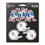 New England Patriots Retro Vintage - Set Of 6 Sticker Sheet