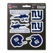 New York Giants Retro Vintage - Set Of 6 Sticker Sheet