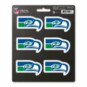 Seattle Seahawks Retro Vintage - Set Of 6 Sticker Sheet