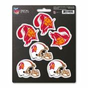 Tampa Bay Buccaneers Retro Vintage - Set Of 6 Sticker Sheet