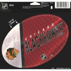 Chicago Blackhawks - 3.5x5 Vinyl Oval Sticker