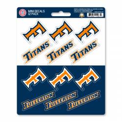 California State University-Fullerton Titans - Set Of 12 Sticker Sheet