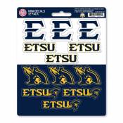 East Tennessee State University Buccaneers - Set Of 12 Sticker Sheet