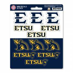 East Tennessee State University Buccaneers - Set Of 12 Sticker Sheet
