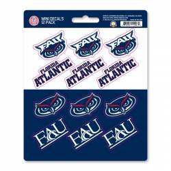 Florida Atlantic University Owls - Set Of 12 Sticker Sheet