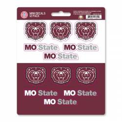 Missouri State University Bears - Set Of 12 Sticker Sheet