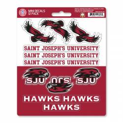 Saint Joseph's University Hawks - Set Of 12 Sticker Sheet