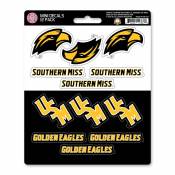 University Of Southern Mississippi Golden Eagles - Set Of 12 Sticker Sheet