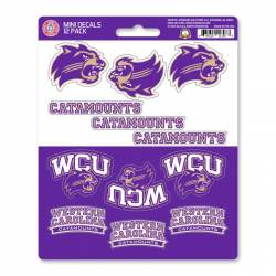 Western Carolina University Catamounts - Set Of 12 Sticker Sheet