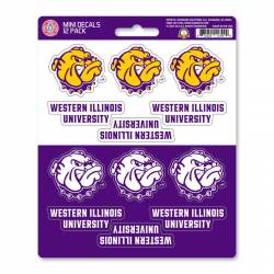 Western Illinois University Leathernecks - Set Of 12 Sticker Sheet