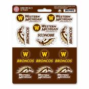 Western Michigan University Broncos - Set Of 12 Sticker Sheet