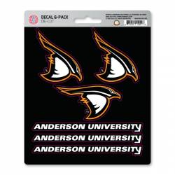 Anderson University Ravens - Set Of 6 Sticker Sheet