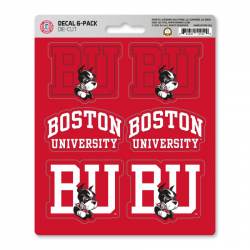 Boston University Terriers - Set Of 6 Sticker Sheet
