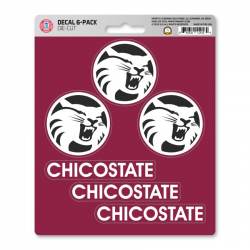 California State University-Chico Wildcats - Set Of 6 Sticker Sheet