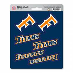 California State University-Fullerton Titans - Set Of 6 Sticker Sheet