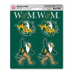 William & Mary College Tribe - Set Of 6 Sticker Sheet
