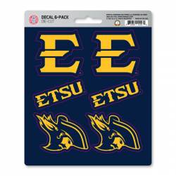 East Tennessee State University Buccaneers - Set Of 6 Sticker Sheet