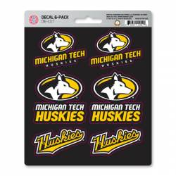 Michigan Technological University Huskies - Set Of 6 Sticker Sheet