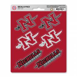 Nicholls State University Colonels - Set Of 6 Sticker Sheet