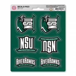 Northeastern State University RiverHawks - Set Of 6 Sticker Sheet