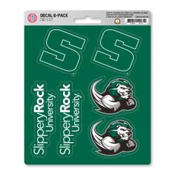 Slippery Rock University The Rock - Set Of 6 Sticker Sheet