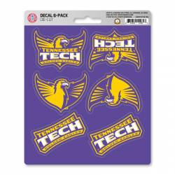 Tennessee Technological University Golden Eagles - Set Of 6 Sticker Sheet
