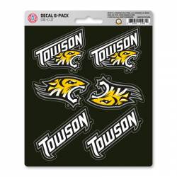 Towson University Tigers - Set Of 6 Sticker Sheet