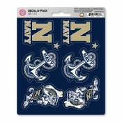 U.S. Naval Academy Navy Midshipmen - Set Of 6 Sticker Sheet