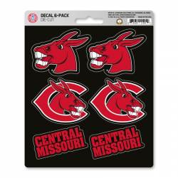 University Of Central Missouri Mules - Set Of 6 Sticker Sheet