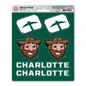 University Of North Carolina-Charlotte 49ers - Set Of 6 Sticker Sheet