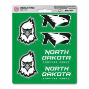 University Of North Dakota Fighting Hawks - Set Of 6 Sticker Sheet