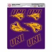 Northern Iowa University Panthers - Set Of 6 Sticker Sheet